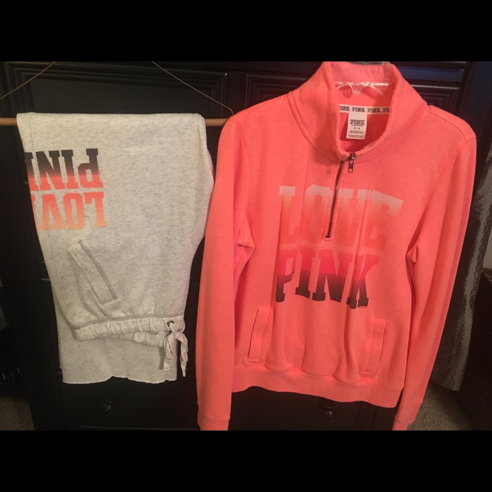 Pink sweat suit